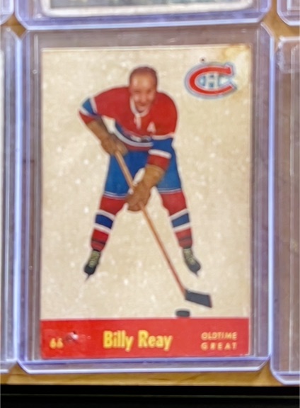 1955-56 Parkhurst #66 Billy Reay — front