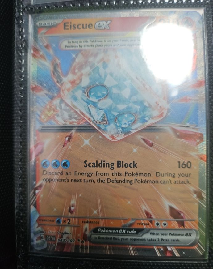 Eiscue ex 042/197 SV03: Obsidian Flames — front