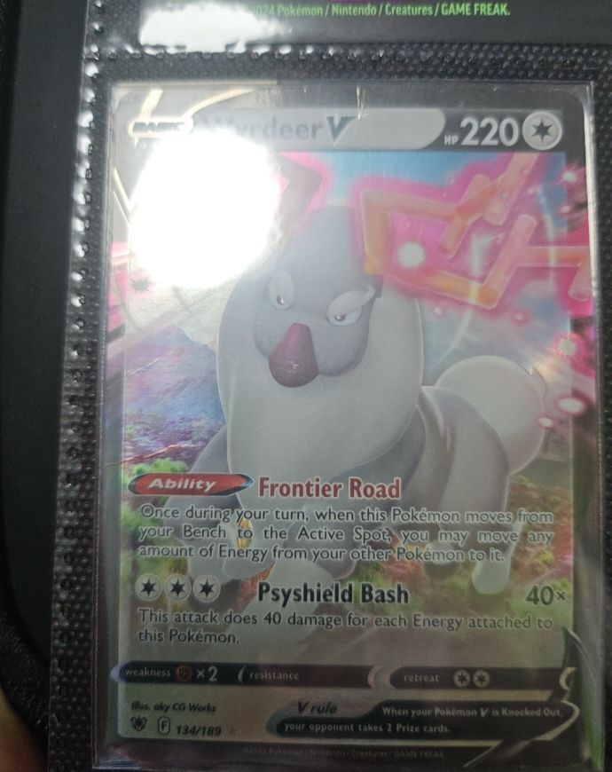 2024 Pokemon Astral Radiance #134 Wyrdeer V — front