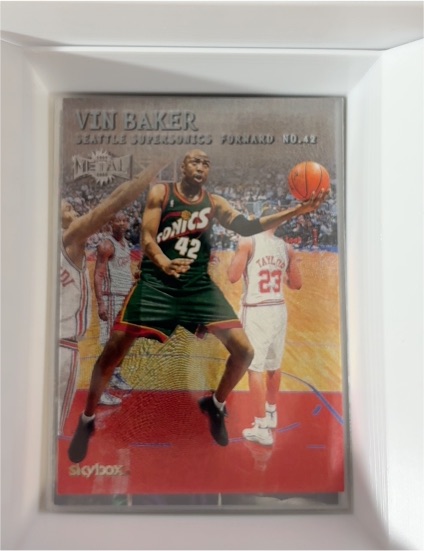 1999-00 Skybox Metal #150 Vin Baker — front