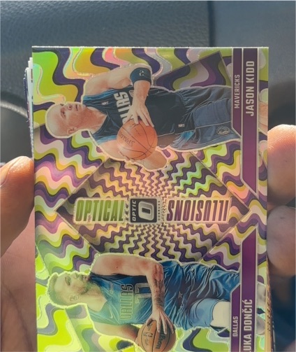 2024-25 Donruss Optic Optical Illusions #1 Luka Doncic / Jason Kidd — front