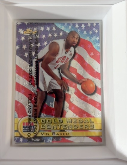 2000 Topps Finest #233 Vin Baker Gold Medal Contenders — front