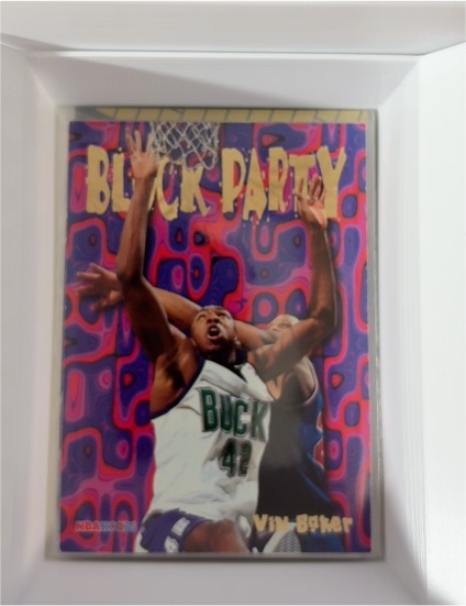 1995-96 Hoops #11 Vin Baker Block Party — front