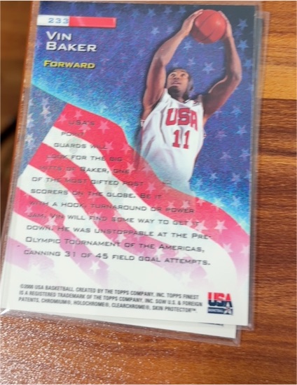 2000 Topps Finest #233 Vin Baker — front