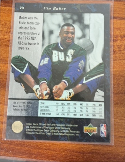 1994-95 Upper Deck #210 Vin Baker — front
