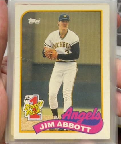 1989 Topps #573 Jim Abbott — front