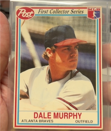 1990 Post First Collector Series #18 Dale Murphy — front