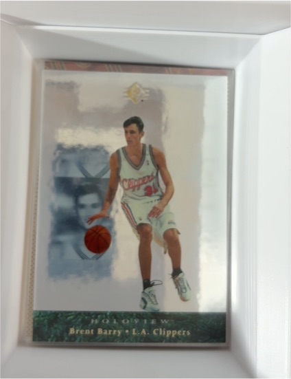 1995-96 Upper Deck SP Premium Collection Holoview #16 Brent Barry — front