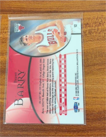 1997-98 Fleer #12 Brent Barry — front