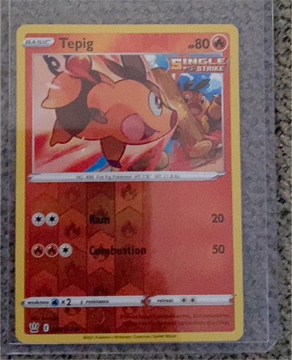 2021 Pokémon TCG Battle Styles #023 Tepig — front