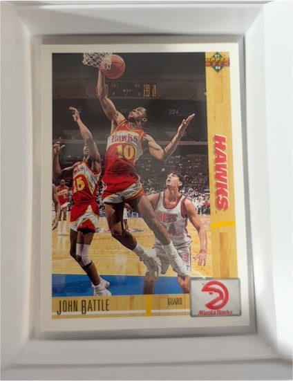 1991-92 Upper Deck #388 John Battle Atlanta Hawks — front