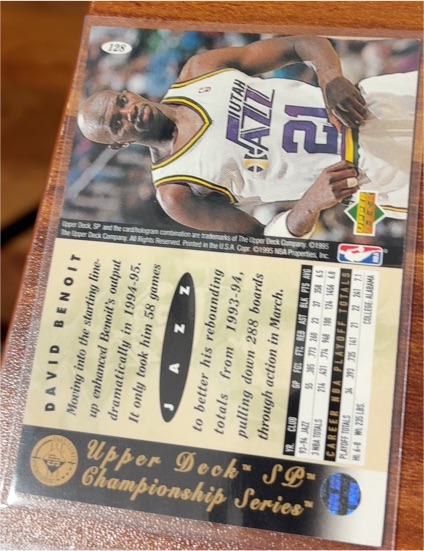 1994-95 Upper Deck #94 David Benoit — front