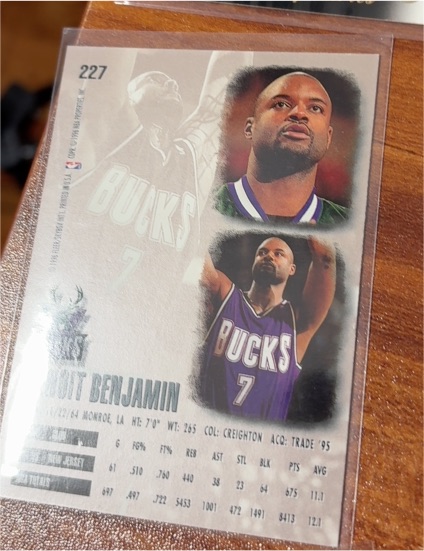1997-98 Upper Deck #227 Benoit Benjamin — front