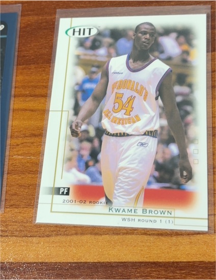 2001-02 SAGE Hit #1 Kwame Brown Rookie RC — front