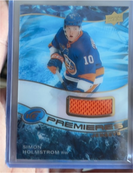 2022-23 Upper Deck Ice Premieres Jerseys #IPA-SH Simon Holmstrom — front