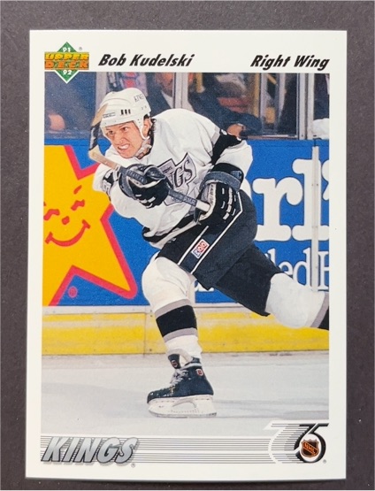 1991-92 Upper Deck #301 Bob Kudelski Los Angeles Kings — front