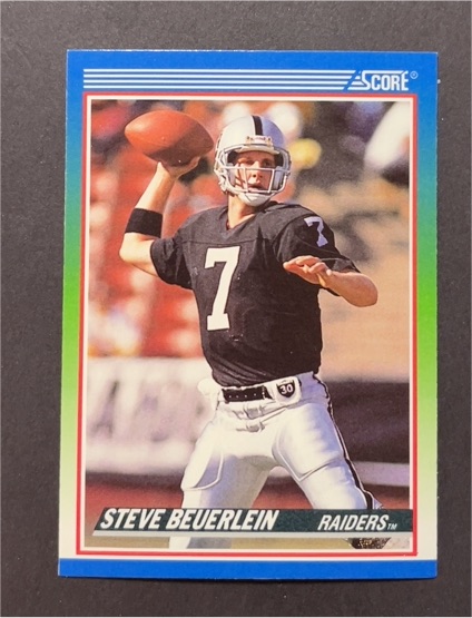 1990 Score #342 Steve Beuerlein — front