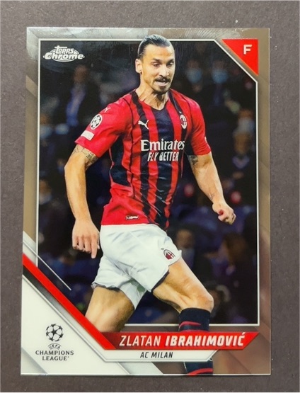 2021-22 Topps Chrome UEFA Champions League #116 Zlatan Ibrahimovic — front