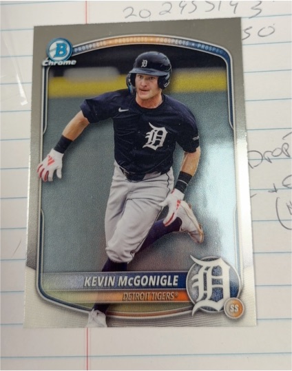 2025 Bowman Draft Chrome #BDC-59 Kevin McGonigle — front