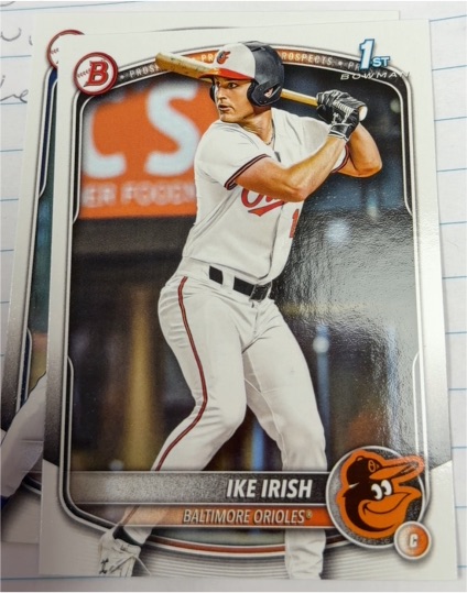 2025 Bowman Draft #BD-16 Ike Irish — front