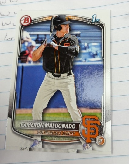 2025 Bowman Draft #BD-99 Cameron Maldonado — front