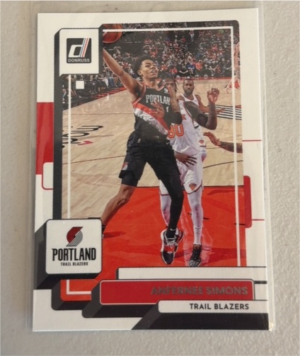 2022-23 Panini Donruss #107 Anfernee Simons — front