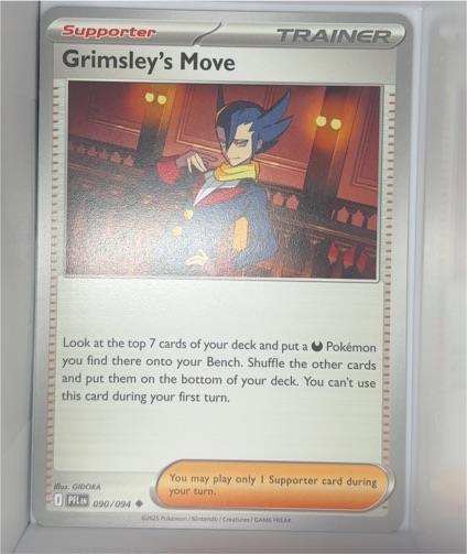 2025 Pokémon Phantasmal Flames #090 Grimsley's Move — front