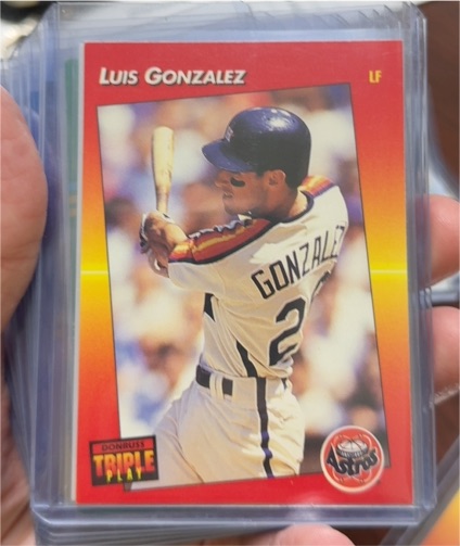 1992 Donruss Triple Play #210 Luis Gonzalez — front