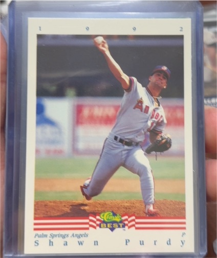 1992 Classic Best #212 Shawn Purdy — front