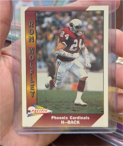 1991 Pacific #417 Ron Wolfley Phoenix Cardinals — front
