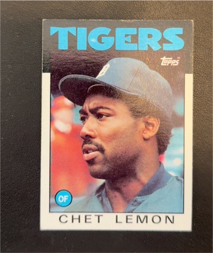 1986 Topps #160 Chet Lemon — front