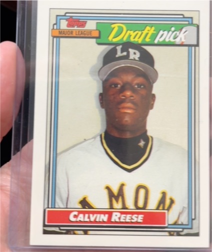 1992 Topps #714 Calvin Reese Draft Pick — front