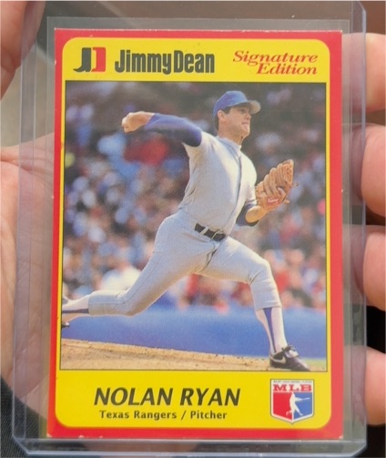 1991 Jimmy Dean Signature Edition #24 Nolan Ryan Texas Rangers — front