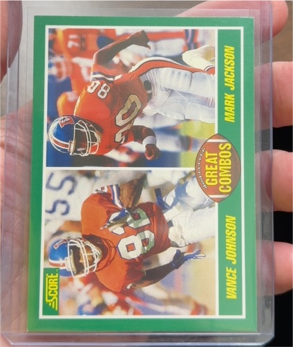 1989 Score #277 Mark Jackson / Vance Johnson — front