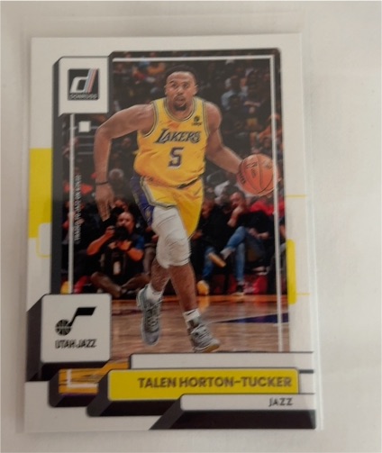 2022-23 Donruss #130 Talen Horton-Tucker Utah Jazz — front