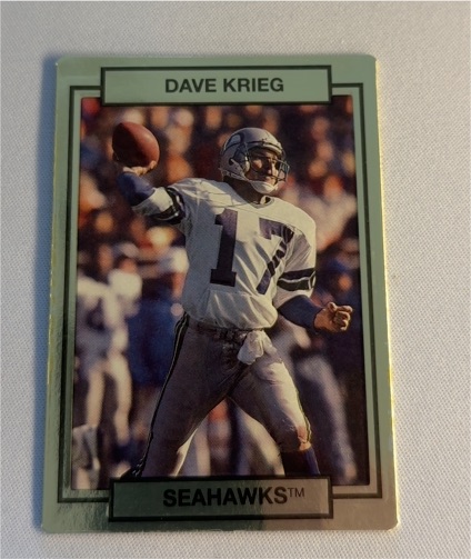 1990 Action Packed #253 Dave Krieg — front
