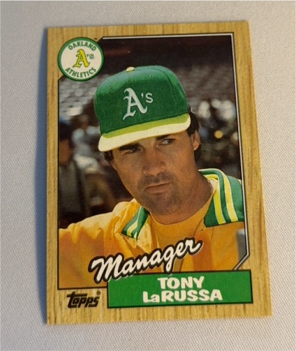 1987 Topps #68 Tony La Russa — front
