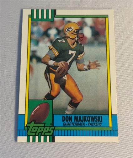 1990 Topps #142 Don Majkowski — front