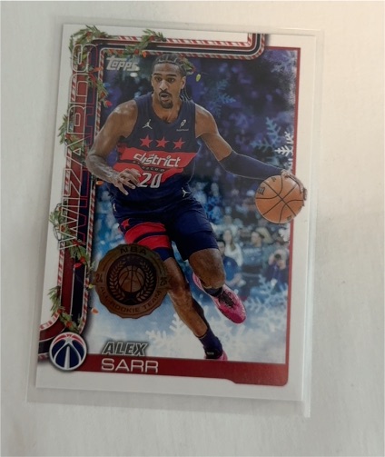 2025-26 Topps Holiday #H75 Alex Sarr — front
