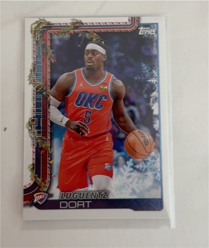 2025-26 Topps Holiday #H92 Luguentz Dort — front