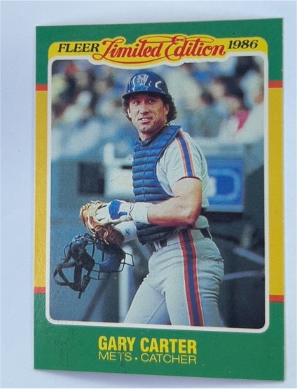 1986 Fleer Limited Edition #10 Gary Carter — front