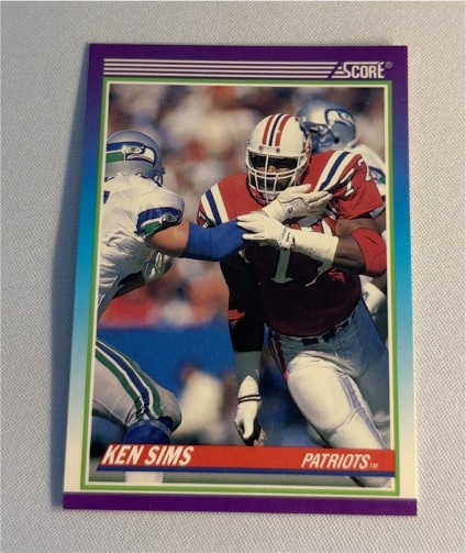 1990 Score #489 Ken Sims — front