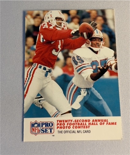1990 Pro Set #792 Maurice Hurst / Drew Hill 22nd Annual Pro Football Hall of Fame Photo Contest — front