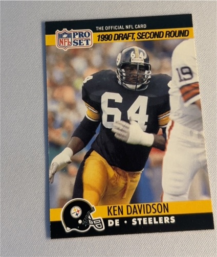 1990 Pro Set #712 Ken Davidson — front