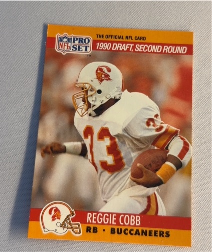 1990 Pro Set #699 Reggie Cobb — front