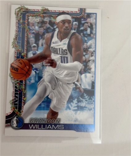 2025-26 Topps Holiday #H138 Brandon Williams — front