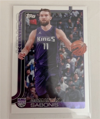 2025-26 Topps #167 Domantas Sabonis Sacramento Kings — front