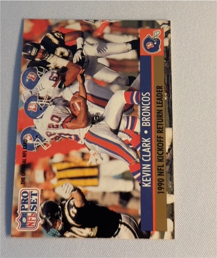 1991 Pro Set #17 Kevin Clark Denver Broncos — front