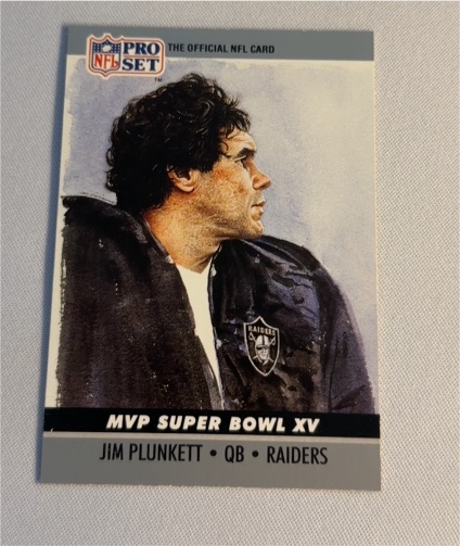1990 Pro Set #15 Jim Plunkett — front
