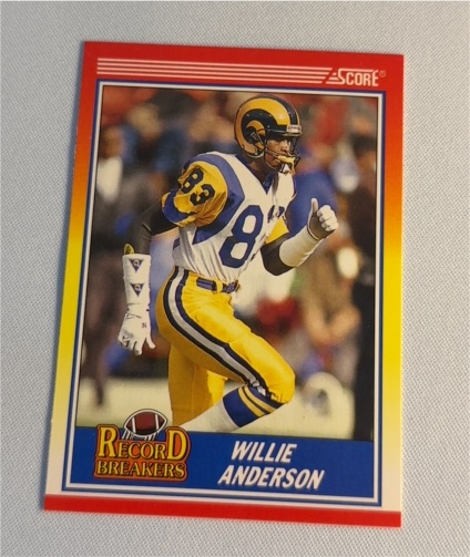 1990 Score #593 Willie Anderson — front